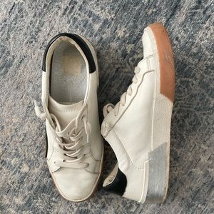 Dolce Vita White/Black Zina Tennis Shoes | 7.5